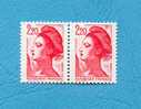 (  17  ) - LIBERTE  2,20  F -  (  Haut Droite Du Cadre Cassé  ) - Voir Scan - - Unused Stamps