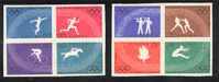 Jeux Olympiques 1960 Pologne **  Never Hinged TB   Cyclisme, Athlétisme, Boxe, Hippisme - Sommer 1960: Rom