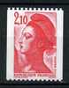 N° 2322a  Roulette  Liberté De Gandon N° Rouge - Coil Stamps