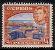 CYPRUS    Scott #  143*  F-VF MINT LH - Chipre (...-1960)