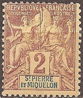 SAINT-PIERRE And MIQUELON..1892..Michel # 47...MLH. - Ungebraucht