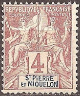 SAINT-PIERRE And MIQUELON..1892..Michel # 48...MLH. - Nuevos