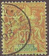 SAINT-PIERRE And MIQUELON..1892..Michel # 52...used...MiCV - 28 Euro. - Gebraucht