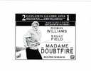 PAVE DE PRESSE - FILM MADAME DOUBFIRE AVEC ROBIN WILLIAMS - 2 GOLDEN GLOBE 1994 - Other & Unclassified