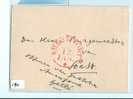 Briefomslag (190) Ongefrankeerd Aan De BURGEMEESTER Te SOESTDIJK 12 JAN 1843  AMERSFOORT RONDSTEMPEL - ...-1852 Vorläufer