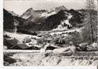 LES CONTAMINES MONTJOIE 74 Vue Générale Le Col Du Bonhomme Et Montjoie Ptoto Giet  Carte Dentelée - Les Contamines-Montjoie