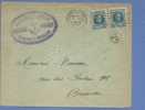 194 Op Brief Met Stempel CHARLEROY Met Privestempel "MOULIN DE L'ANCRE / BRISACK FRERES / MARCINELLE" - 1922-1927 Houyoux