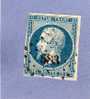 FRANCE TIMBRE N° 10 OBLITERE PRINCE PRESIDENT LOUIS NAPOLEON 25C BLEU - 1852 Luigi-Napoleone