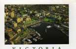 Cpm Victoria: The Inner Harbour From The Air - Cartes Modernes