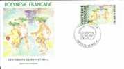 FDC 303 POSTE 382 - POLYNESIE - Centenaire Du BASKET BALL - 1991 - FDC