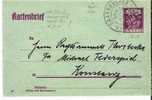 Saar035/ Bayern K 12 Bahnpost Nach Ludwigshafen 30.4.1920 - Postal Stationery