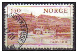 Noruega 1981 Scott 788 Sello º Paisaje Barco Faemund II De 1905 En Lago Fermund Michel 843 Yvert 799 Norway Stamp Timbre - Gebruikt