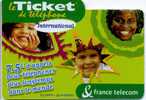 TICKET INTERNATIONAL  7.5 Euros  Date Limite 30/06/04 - FT