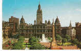 ROYAUME-UNI - ECOSSE - GLASGOW - CPSM - George Square Cenotaph And Municipal Buildings Glasgow - Lanarkshire / Glasgow