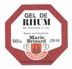 Etiquette  Gel De Rhum   Marie Brizard  à  Bordeaux  (33) - Rhum