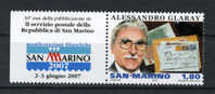 2007 - SAINT-MARIN - SAN MARINO - Sass. 2129 New Mint - Alessandro Glaray - Ungebraucht