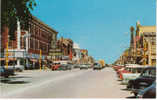 Junction City Kansas Chrome Street Scene On Vintage Postcard, 50s Autos Delivery Truck Coffee Shop Sign - Andere & Zonder Classificatie