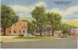 De Witt Iowa, Cross Roads Motel On Vintage Curteich Linen Postcard - Otros & Sin Clasificación