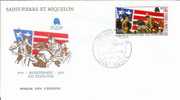 FDC 311 POSTE 449 - St PIERRE Et MIQUELON - BICENTENAIRE Des ETATS UNIS - FDC