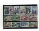 - FRANCE . ENSEMBLE DE TIMBRES SUR DES PAYSAGES . OBLITERES - Collections