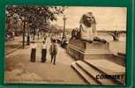 SPHINX, THAMES EMBANKMENT - VALENTINE SERIES POSTCARD  Sent In 1915 To BASEL - River Thames