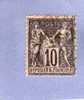 FRANCE TIMBRE N° 103 OBLITERE TYPE SAGE 10C NOIR SUR LILAS - 1898-1900 Sage (Type III)