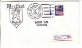USA Special Cancel Cover 1987 - Westfest - FDC