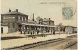 Carte Postale Ancienne Chauny - Intérieur De La Gare - Chemin De Fer - Chauny