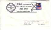 USA Special Cancel Cover 1987 - 1st Texas Republic 175th Anniversary - Schmuck-FDC