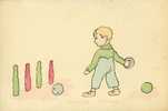 Delcampe - JEUX - Enfants - Quilles - Illustration - Sonstige & Ohne Zuordnung
