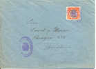 1933 " Carta De Bilbao A Barcelona " Sello Benéfico Y Marca Admon. Pral. De Correos - Beneficiencia (Sellos De)