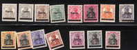 Saar 1920 German Stamps Of 1906-19 Overprinted Sarre Mint - Autres & Non Classés