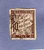 FRANCE COLONIES FRANCAISES EMISSIONS GENERALES TAXES N° 19 10C BRUN OBLITERE - Postage Due