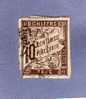 FRANCE COLONIES FRANCAISES EMISSIONS GENERALES TAXES N° 19 10C BRUN OBLITERE - Strafportzegels