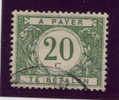 Belgique 1916, 20c Taxe N° 14, Ø  Oblitéré Cote 25 € - Briefmarken