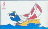 Sailing - The Mascot Izzy, Atlanta 1996 Olympic Games, China Postcard - Voile