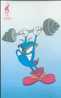 Weightlifting - The Mascot Izzy, Atlanta 1996 Olympic Games, China Postcard - Halterofilia