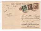 12732)intero Postale Con  1.20£ + 60c Democratica + 1.20 £ Turrita Da Grosseto A Catania  Il 16-11-1946 - Marcophilie