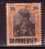N0355 - SARRE SAAR Yv N°39 * - Unused Stamps