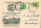 Bln105a/ P 11 Mit Zusatzmarke 1.1.50 Nach Schweden  (Stockholm)  Mit Sonderstempel RARIT¨ÄT - Postcards - Used