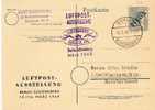 Bln106a/ Im Zeichen Der Luftbrücke, Ausstellungsstempel Auf P 2 D 1949 - Cartes Postales - Oblitérées