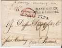 Nor001/ - NORWEGEN -  Christiania, Dänemark Par Hambourg, Allemagne Par Givet Nach Bordeaux - ...-1855 Prephilately