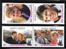 St Lucia 1986 Wedding Of Prince Andrew And Sarah Ferguson MNH - St.Lucia (1979-...)