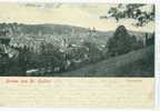 Schweiz/Suisse: AK Gruss Aus St.Gallen - Panorama - 1901, 2 Scans - San Galo