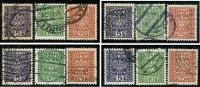 POLONIA - Repubblica - 1928 / 29  -  N. 346 / 48  Us. Serie Compl.  -  Lotto  344 /45 /46 /47 - Gebruikt