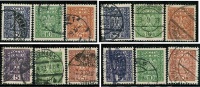 ● POLONIA - Repubblica - 1928 / 29  -  N. 346 / 48  Us. Serie Completa  -  Lotto  352 /53 /54 /55 - Oblitérés