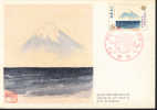 1971  Japon Japan Carte Maximum Volcans Volcano Vulcano - Volcanes