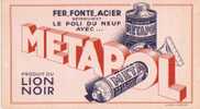 Buvard Le Poli Du Neuf? METAPOL Produit Du Lion Noir - Waschen & Putzen