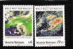 United Nations Vienna 1989 World Weather Watch 25th Anniversary Map Helical Cloud MNH - Clima & Meteorologia