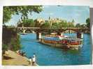 Paris Le Pont Des Arts Et L Ile De La Cite Bateau Mouche - The River Seine And Its Banks